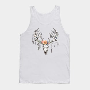 Deer skull Boho Tank Top